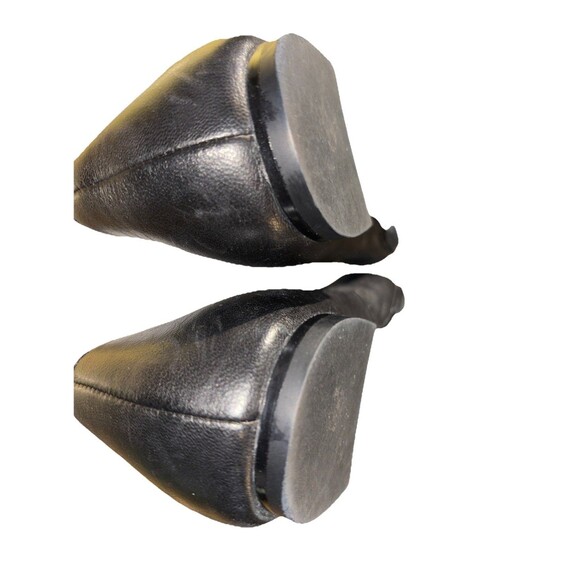 NWOT TORY BURCH Laila Driver Ballet Flats Black Leather Lightly Scuff Pics SZ 8M - Picture 12 of 13